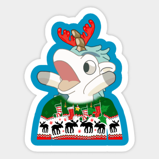 Unicorse Santa 2023 Sticker